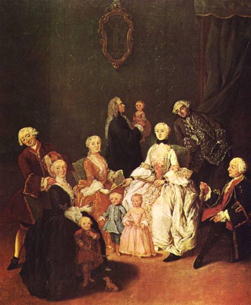 LONGHI, Pietro Patrician Family wg Germany oil painting art